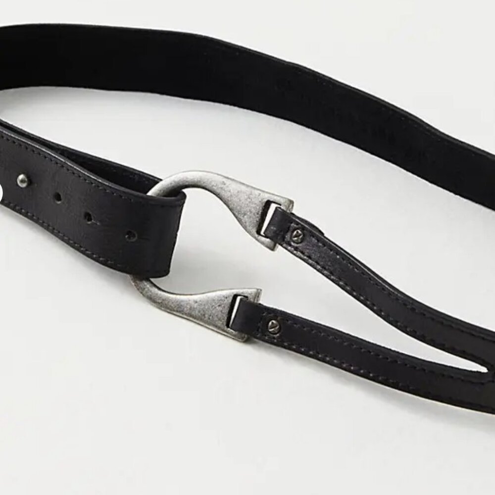 NWT Free People Rising Sun Hip Belt in Black - Picture 2 of 3